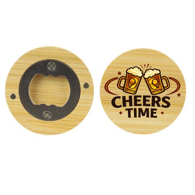 Magnetic Bamboo Bottle Opener