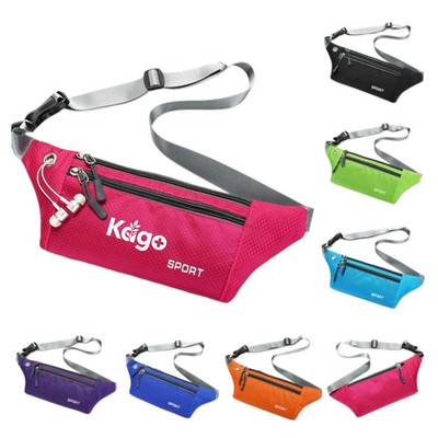 3 Zipper Running Belt Bag