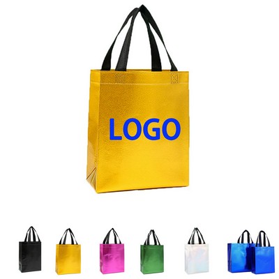 Reusable Glossy Metallic Non Woven Tote Bag