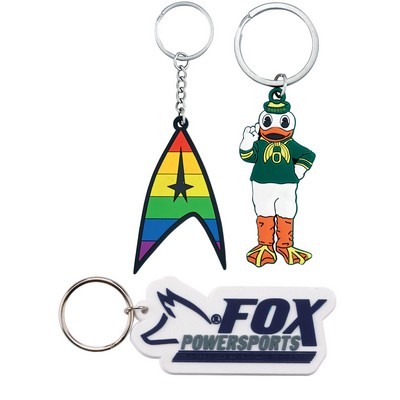 1 1/2" (1.5") PVC Key Chain