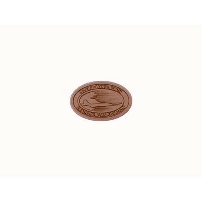 2" x 3" Custom Decorated Chocolate Shape with Clear Packaging