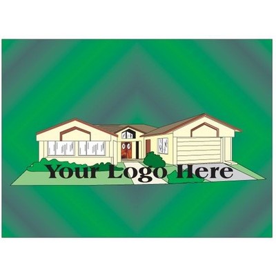House Rectangle Badge w/ Bar Pin (2 1/2"x3 1/2")