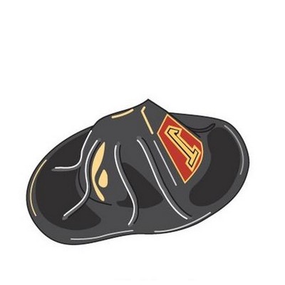 Fireman Hat Executive Magnet w/ Full Magnetic Back (2")