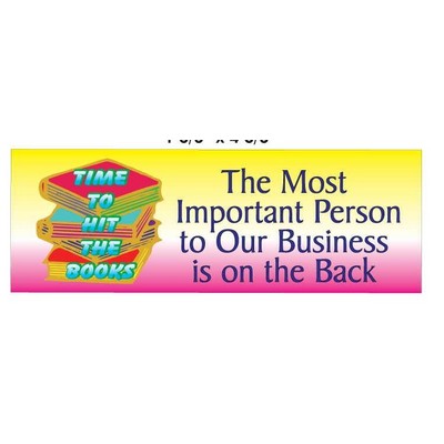 Time To Hit The Books Slogan Panoramic Photo Hand Mirror (1 5/8"x4 5/8")