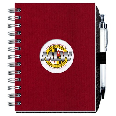 Shadowbox Paperboard Journal w/100 Sheets & Pen (5"x 7")