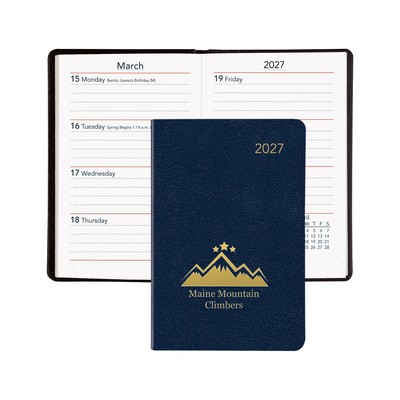 Compact Planner - Skivertex® Cover w/ Week & Month Format