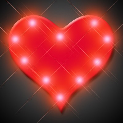 Flashing Heart Body Lights - BLANK