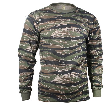 Tiger Stripe Camouflage Long Sleeve T-Shirt (2XL)