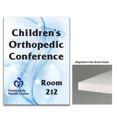 Foam 18X24 Paper Faced Foam Board. 3/16" Thick. Full Color