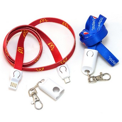 3" 1 Lanyard USB Cable