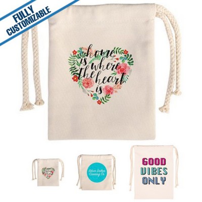 Canvas Drawstring Bag (6.7" x 7.9")