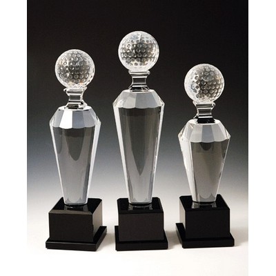 Golf Optical Crystal Award/Trophy 12"H - Variant B