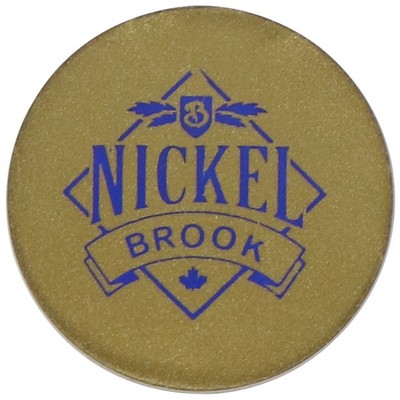 1.25" Round Token with One Color Imprint