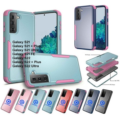 iBank ® Shockproof Case compatible with Galaxy S22 + Screen Protector