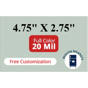 Magnets - 4.75x2.75 Square Corners - 20 Mil - 4 Color Process