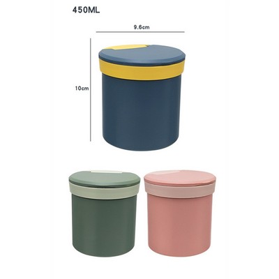 Portable Cereal Breakfast Soup Cup With Sealed Lid And Foldable Spoon