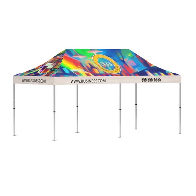Pop up tent 10x20 printed canopy 500D