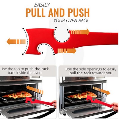 Oven Rack Push Pull Tool with Longer Handle