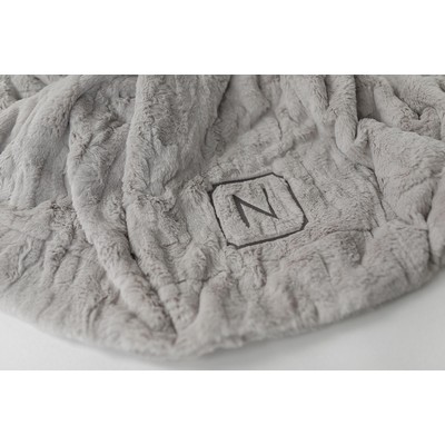 Patterned Faux Fur Zippered Feather-XL
