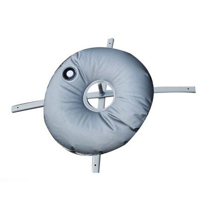 Iron tube cross base and water bag for banner kits