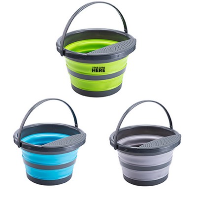 1 1/16 Gallon 4L Collapsible Water Bucket With Handle