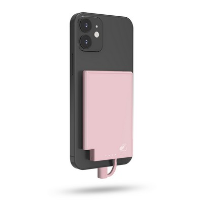 Gallevant SlimCharge 5000mAh Magnetic PowerBank with Built-In Cables