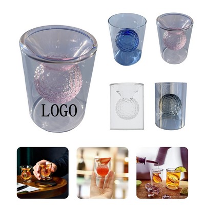 Golf Theme Wine Glass (2oz)