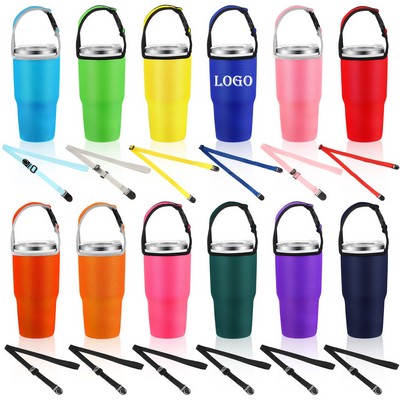 30 Oz Reusable Lightweight Travel Tumbler Carrier Holder