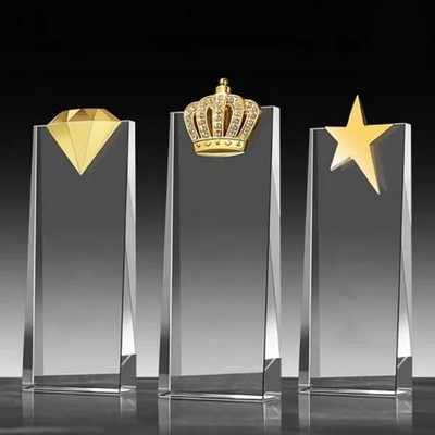 Personalized Crystal Diamond Trophy