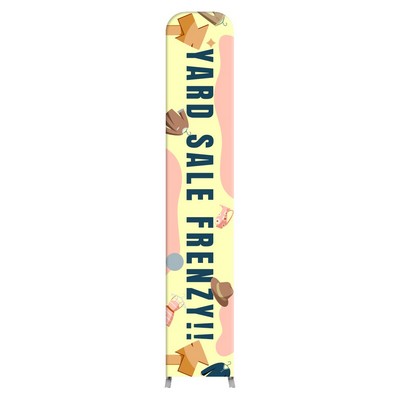 MagLock Straight Fabric Display - 1.5'w x 8'h