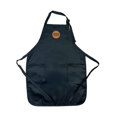 Full Length Apron w/ Leatherette Patch