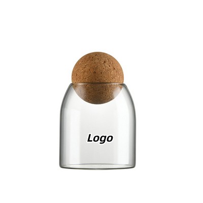 Clear Glass Storage Jar with Airtight Lid for Kitchen Pantry