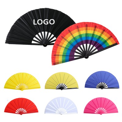 13" Pride Rave Large Plastic Snap Clack Fan