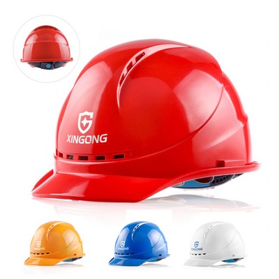 Construction Hard Hat With Chin Strap