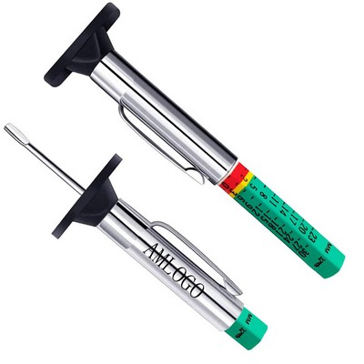 Smart Color-Coded Tire Tread Depth Gauge in 32nds