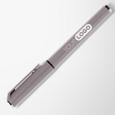 Islander Recycled Plastic Monochrome Gel Grip Pen - Silkscreen