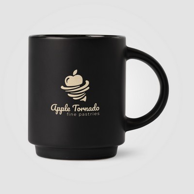 Café Duo - 11 oz. Ceramic Mug & Bamboo Board Set - Laser