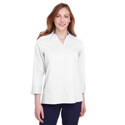 Devon & Jones Women's Crown Collection® Stretch Broadcloth Three-Quarter Sleeve Blouse - DG560W