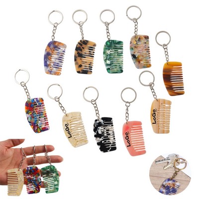 Acetate Hair Comb Keychain