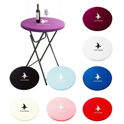 Stretch-Fit Round Table Cover