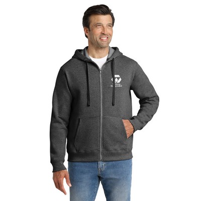 Volunteer® Knitwear Decorated Chore Fleece Full-Zip Hoodie