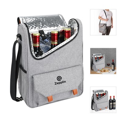 Custom Portable Three Bottles Red Wine Cooler Insulated Bag