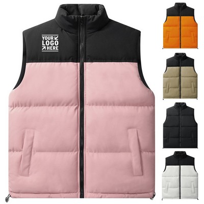 Quilted Insulated Full Zip Sleeveless Vest