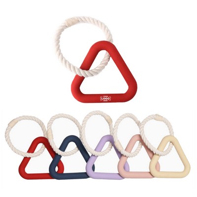 Durable Pet Triangle Pull Ring Toy
