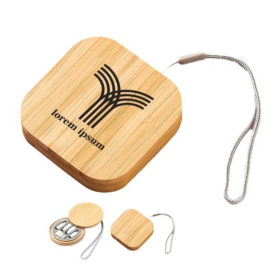 6" 1 Wheat Straw Convertidor Cables Usb Biodegradable Bamboo Box