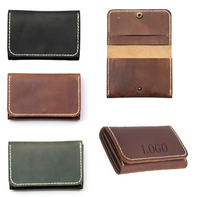 Snap Closure Minimalist Card Holder