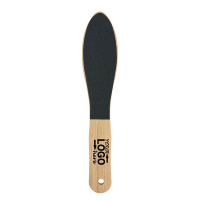 Bamboo Handle Nail File Emery Board Grooming Tool