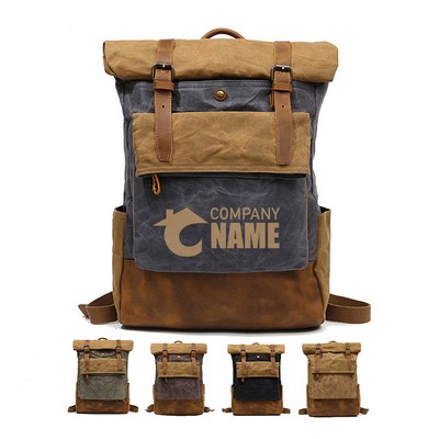 Vintage Canvas Backpack For Men