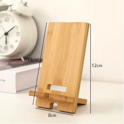 Bamboo Desktop Mobile Phone Stand