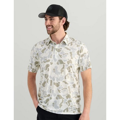 Huk® Men's UVGuard Lightweight Everyday Printed Polo Shirt with Custom Logo